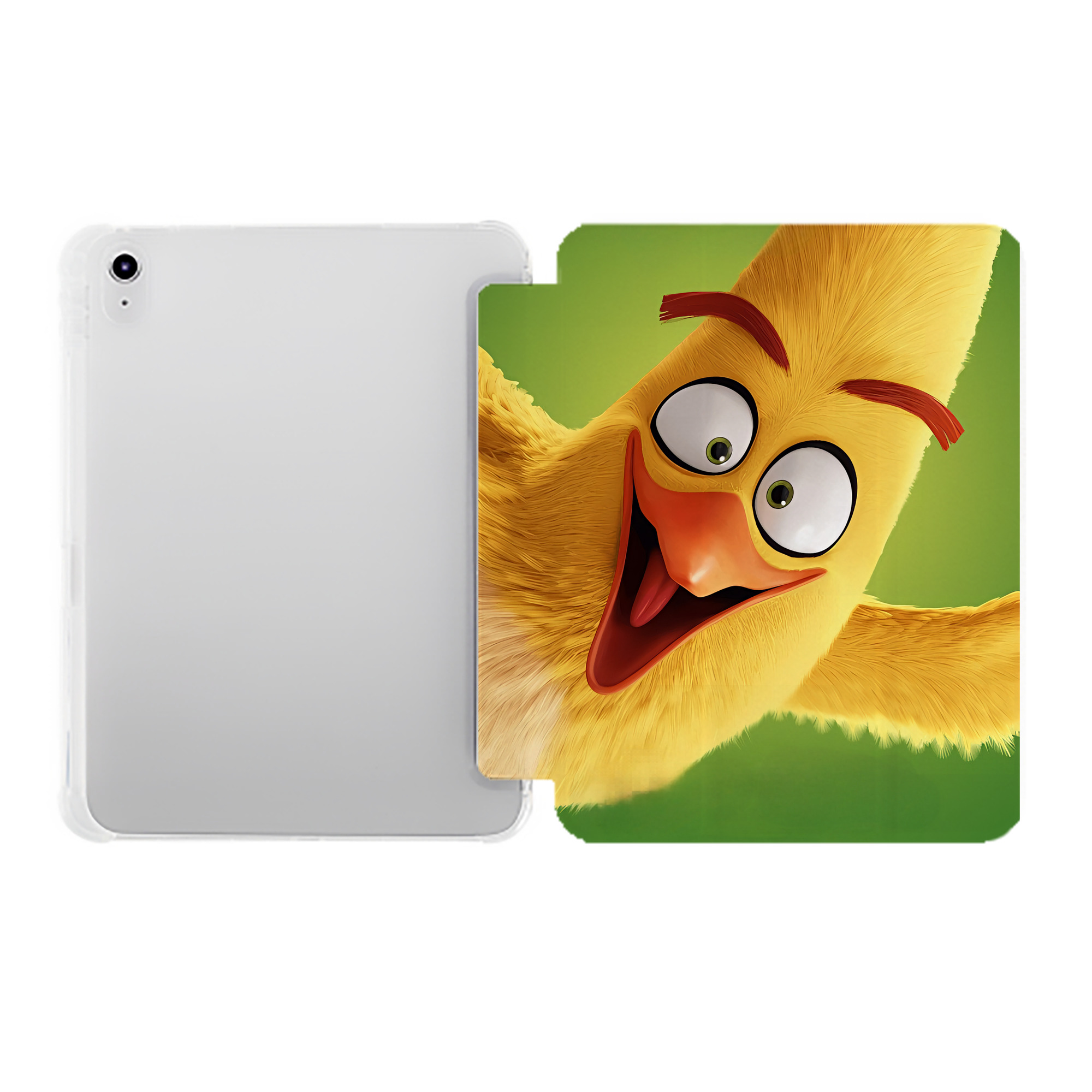 （画像用） Angry Birds アングリーバード IPad ケース ペン収納付き 三つ折りスタンド PUレザー×シリコン 対応機種9.5/10.5/10.9インチ